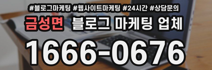 금성면 블로그 마케팅 업체