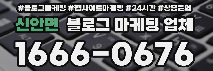 신안면 블로그 마케팅 업체