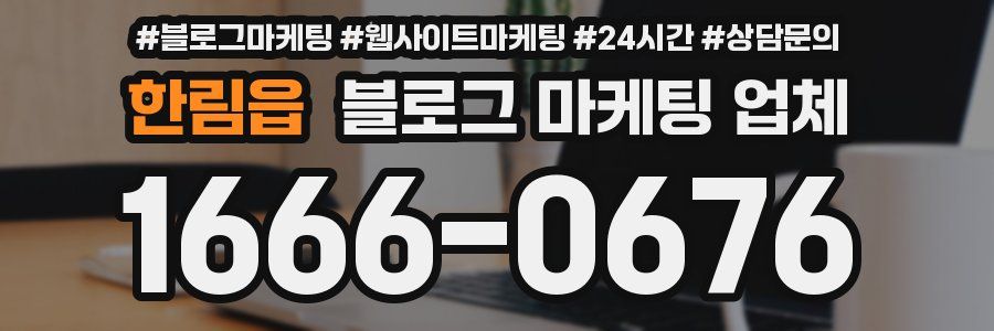 한림읍 블로그 마케팅 업체