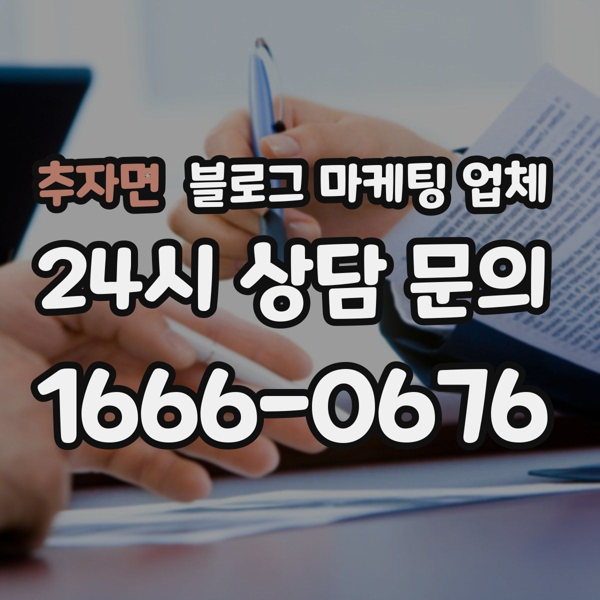 추자면 블로그 마케팅 업체