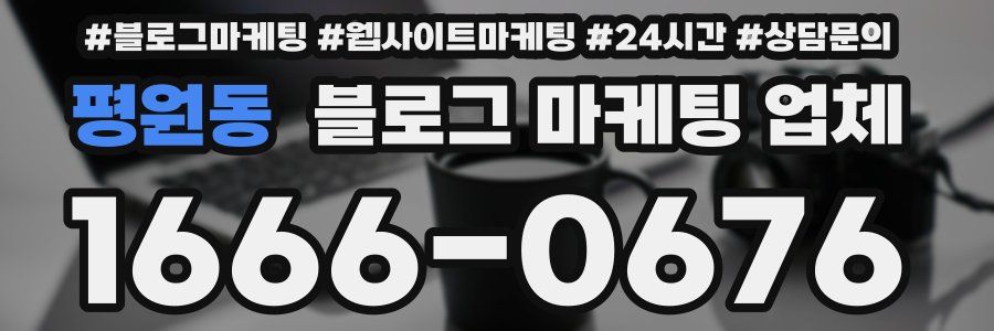 평원동 블로그 마케팅 업체