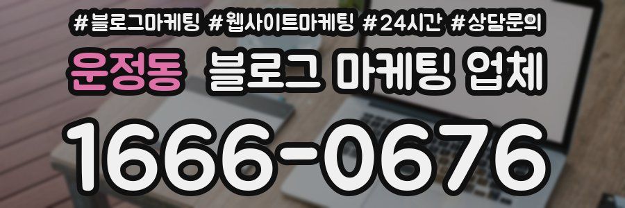 운정동 블로그 마케팅 업체