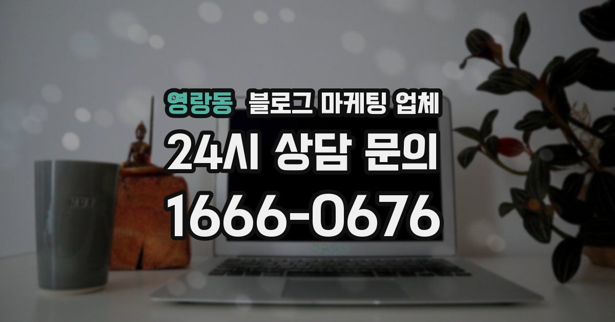 영랑동 블로그 마케팅 업체