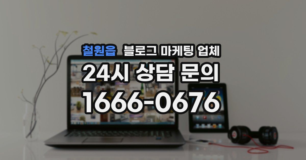 철원읍 블로그 마케팅 업체