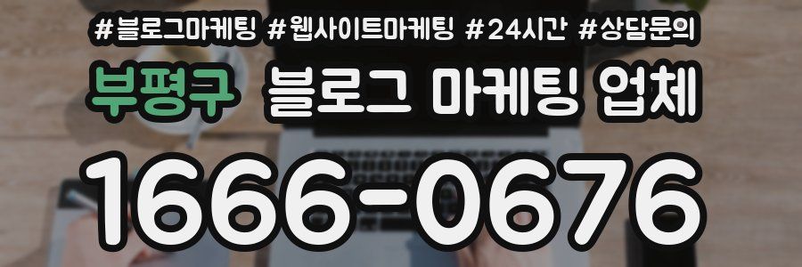 부평구 블로그 마케팅 업체