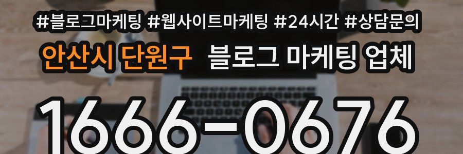안산시 단원구 블로그 마케팅 업체