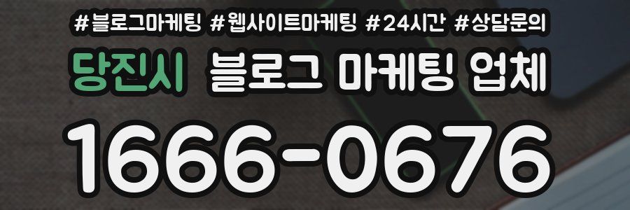 당진시 블로그 마케팅 업체