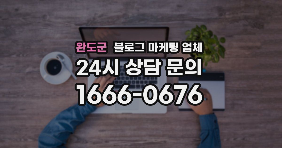완도군 블로그 마케팅 업체