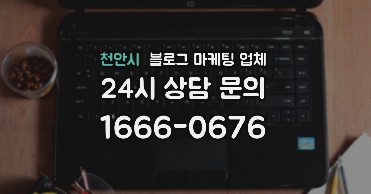 천안시 블로그 마케팅 업체