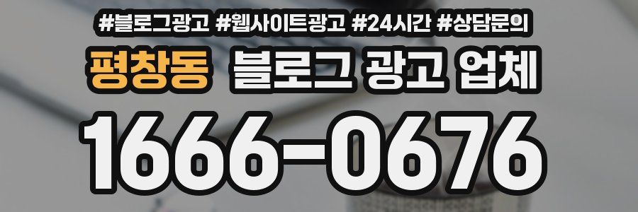 평창동 블로그 광고 업체