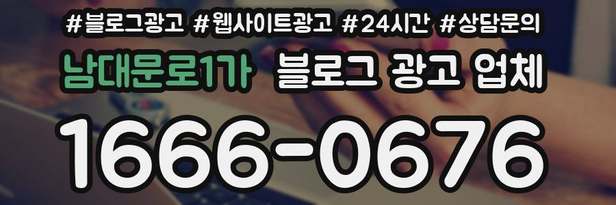 남대문로1가 블로그 광고 업체