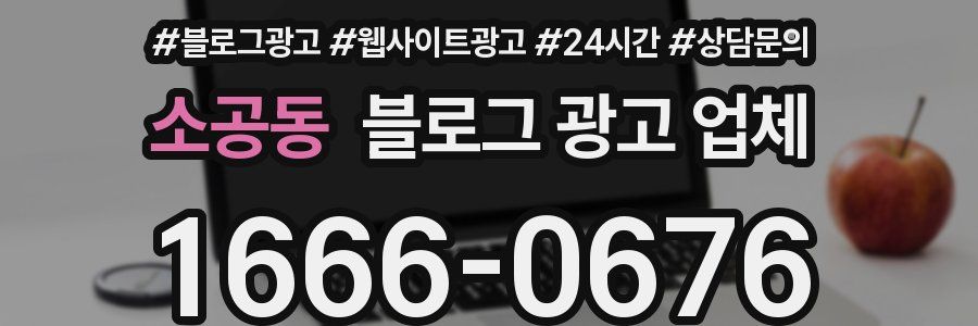 소공동 블로그 광고 업체