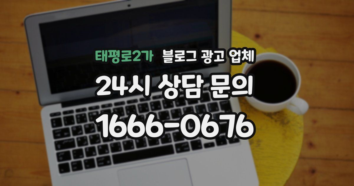 태평로2가 블로그 광고 업체