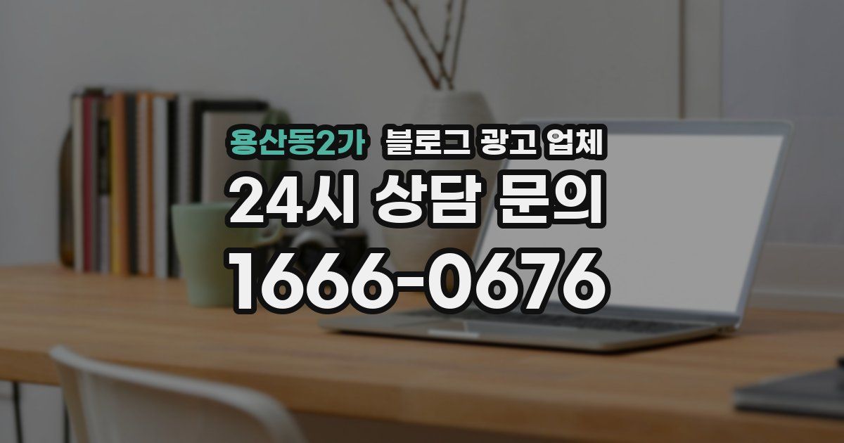 용산동2가 블로그 광고 업체