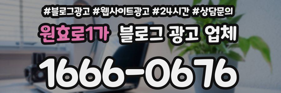 원효로1가 블로그 광고 업체