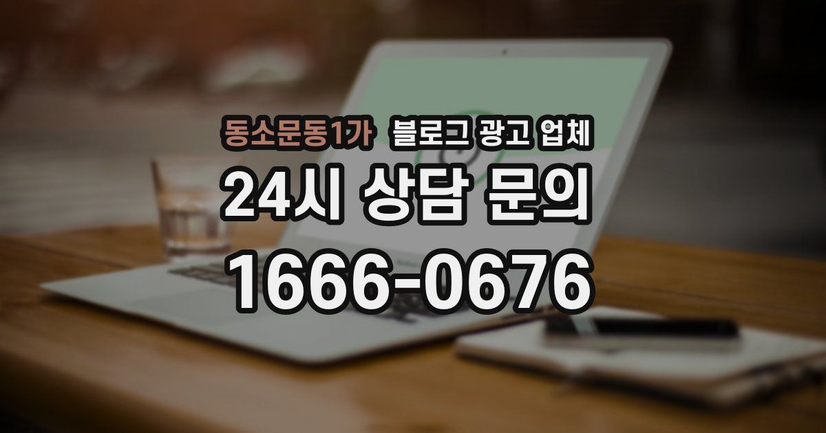 동소문동1가 블로그 광고 업체