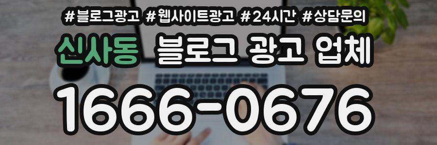 신사동 블로그 광고 업체