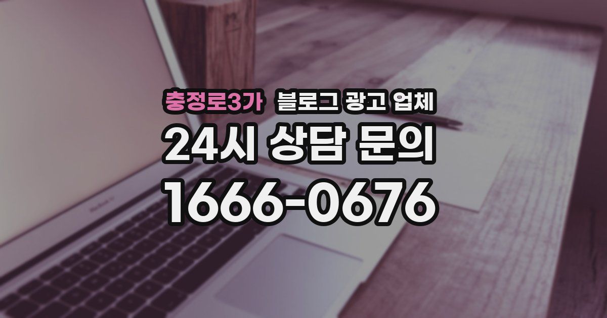 충정로3가 블로그 광고 업체