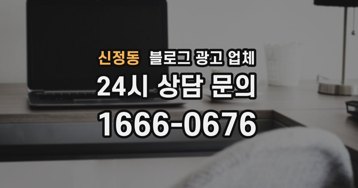 신정동 블로그 광고 업체