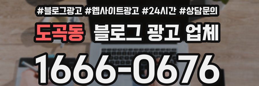 도곡동 블로그 광고 업체
