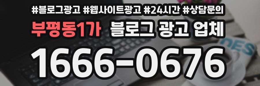 부평동1가 블로그 광고 업체