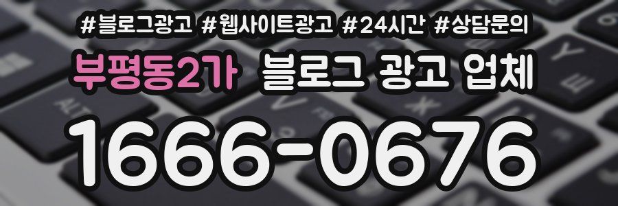 부평동2가 블로그 광고 업체
