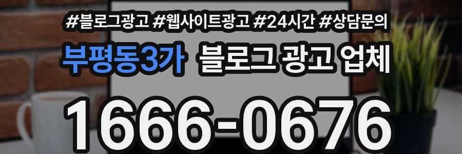 부평동3가 블로그 광고 업체