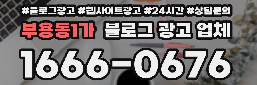 부용동1가 블로그 광고 업체