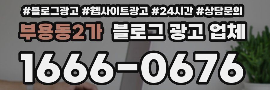 부용동2가 블로그 광고 업체