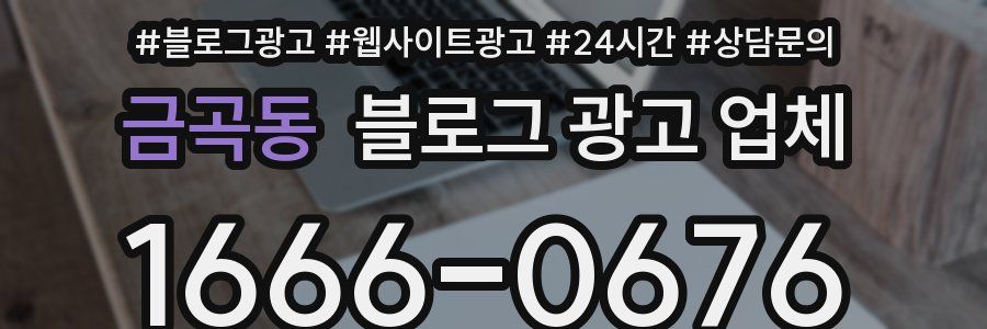 금곡동 블로그 광고 업체