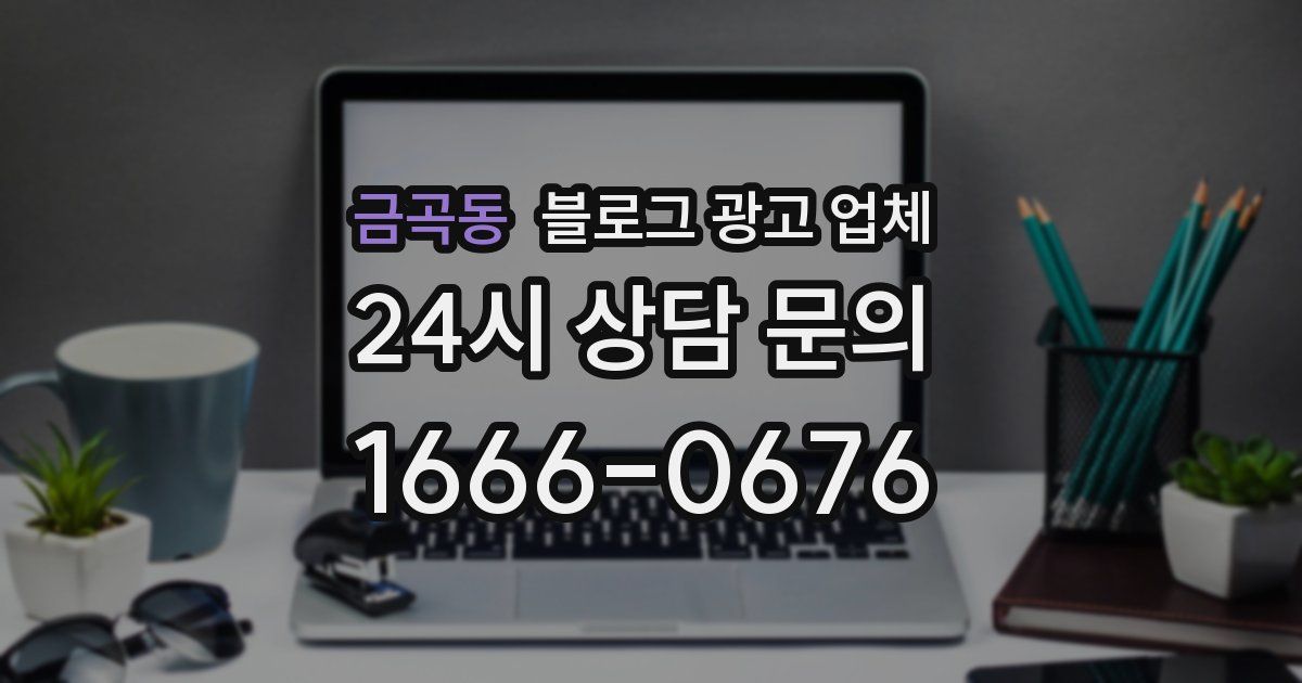 금곡동 블로그 광고 업체