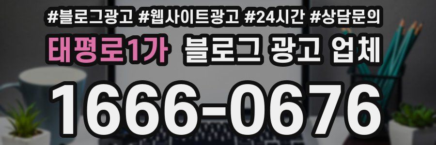태평로1가 블로그 광고 업체