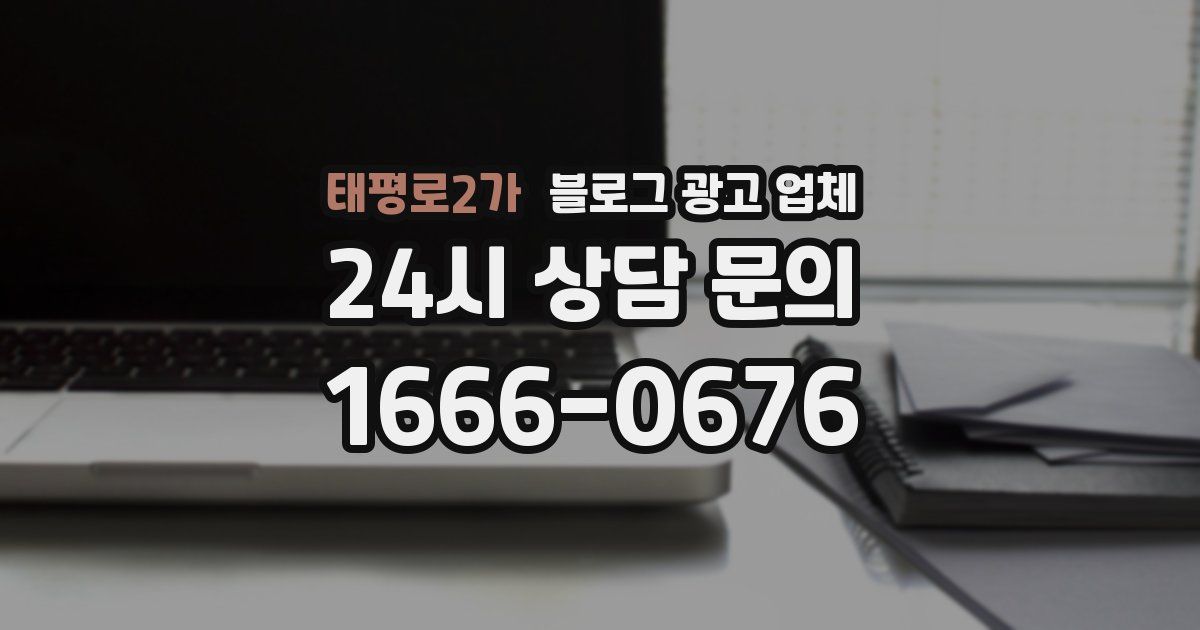 태평로2가 블로그 광고 업체