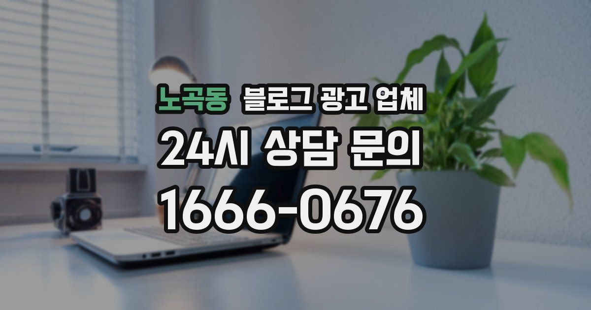 노곡동 블로그 광고 업체