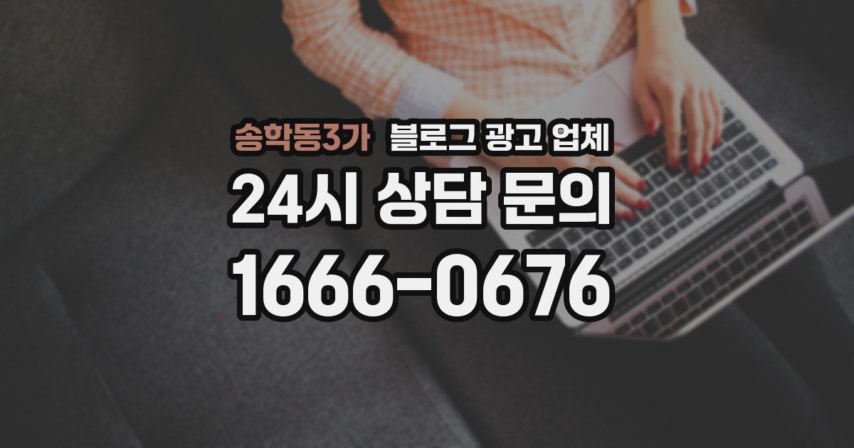 송학동3가 블로그 광고 업체