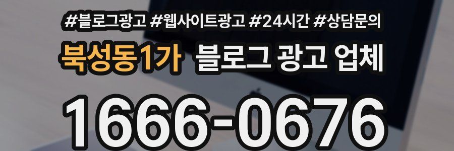 북성동1가 블로그 광고 업체