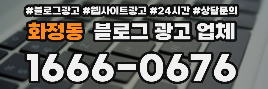 화정동 블로그 광고 업체