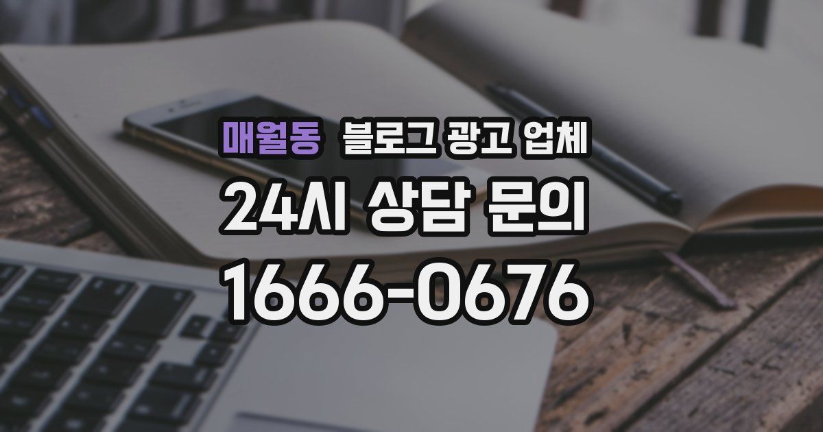매월동 블로그 광고 업체