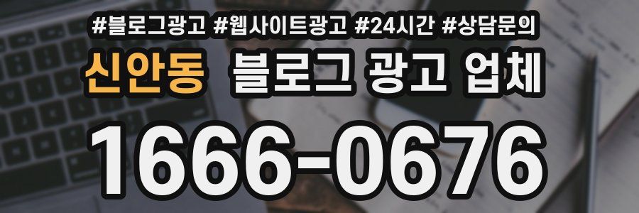신안동 블로그 광고 업체