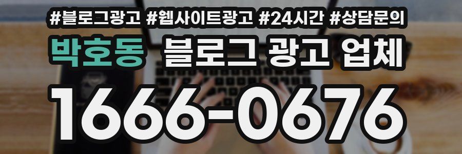 박호동 블로그 광고 업체