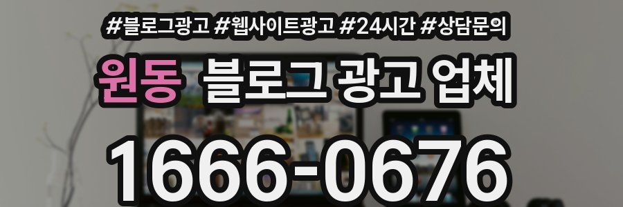 원동 블로그 광고 업체