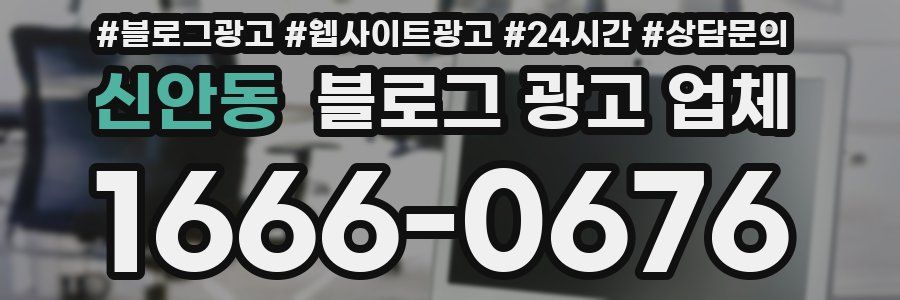 신안동 블로그 광고 업체