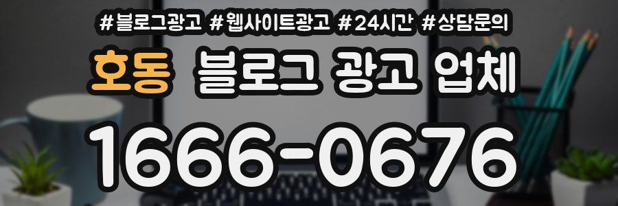 호동 블로그 광고 업체