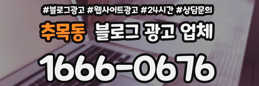 추목동 블로그 광고 업체