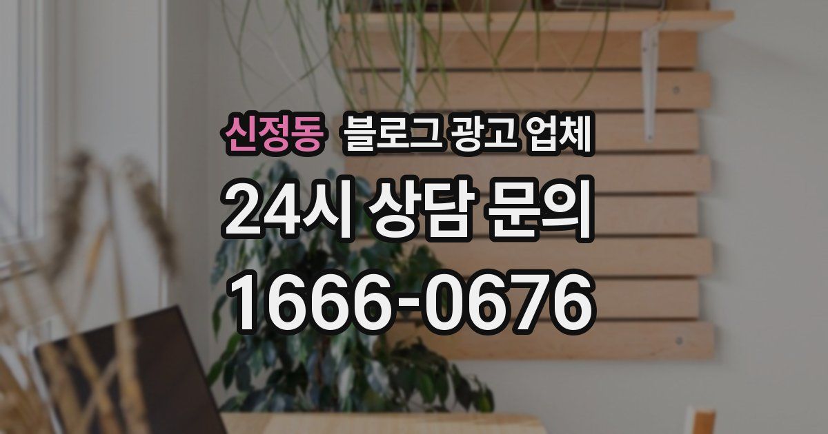 신정동 블로그 광고 업체
