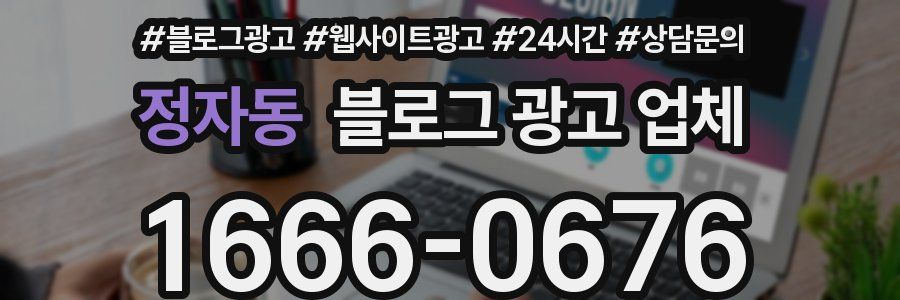 정자동 블로그 광고 업체