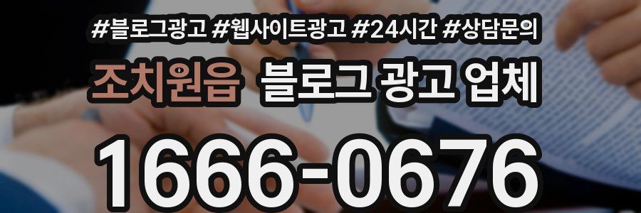 조치원읍 블로그 광고 업체