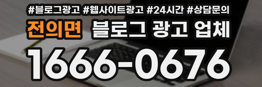 전의면 블로그 광고 업체