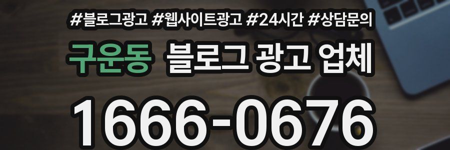 구운동 블로그 광고 업체