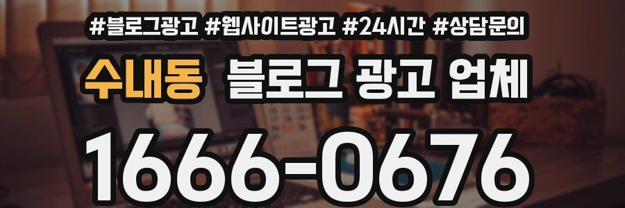 수내동 블로그 광고 업체